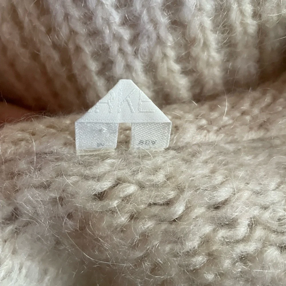 ARKET Loose-Knit Wool-Mohair Jumper Off White - Picture 8 of 9